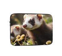 Foraging Ferret Laptop Sleeve for Women Men, 12 Inch Waterproof Laptop Bag Lightweight Notebook Computer Cover Bag