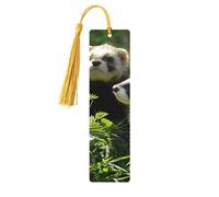 Foraging Ferret Wooden Bookmark Perfect Decoration for Bookmarks Lovers Students Reading Book Club