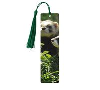Foraging Ferret Wooden Bookmark Perfect Decoration for Bookmarks Lovers Students Reading Book Club