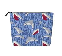 Foraging Fish Fake Hemp Travel Toiletry Bag - Reusable Cosmetic Accessories Toiletry Organizer for Women - Multiple Uses