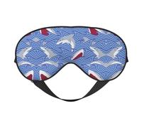 Foraging Fish Sleep Mask Night's Sleep Soft Eye Mask Adjustable Strap Works Nap Position Sleeping Aid