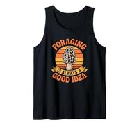Foraging Is A Good Idea Retro Mycologist Mushroom Foraging Tank Top