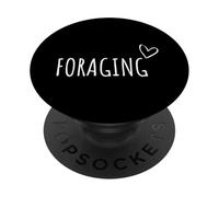 Foraging Lover Men Women Kids Wild Food Hunting Forager PopSockets Adhesive PopGrip