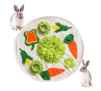 Foraging Mat,Interactive Pet Game Feed Boredom Slow Feed Mat | Pet Sniffing Pad Non-Slip, Sniffing Mat For- Rabbits, Chinchillas, Bunny, Dogs, Ferrets