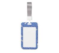 Foraging Shark Print Heavy Duty Badge Holder with Retractable Reel, Id Badge Holder Key Card Work Badge Clip for Nurse Teacher Student Office Women Men