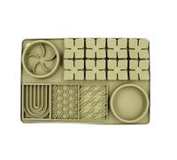 Foraging Skills Feeding Pad for Dogs And Cats with Lick Mat Feature, Green