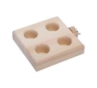Foraging Toys For Birds, Wooden Interactive Feeder, 1pc, Bird Foraging Toy, Chicken Play Toy, Natural Fun Contouring, For Indoor Patio Garden Yard Balconies