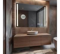 FORAM Bathroom Mirror with LED Light 80x70 cm Claire - Customizable - Illuminated Bathroom Mirror - LED Bathroom Mirror Backlit Wall Mounted Mirror