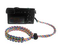FoRapid Braided 550 Paracord Adjustable Camera Wrist Strap/Bracelet Quick Release Connector Fits All Camera Lugs - Rainbow