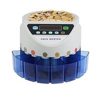 FORAVER Coin Counter UK Automatic Electronic Coin Counting Machine 300 Coins/min Batch Counting Coin Counter Sorter New Pound Coin for GBP Sterling Coin Counting (for GBP Coins)