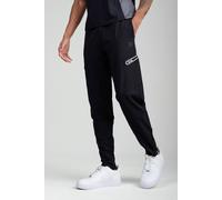 Foray Men's Regular Fit Panelled Technical Joggers in Black | Size: Large Foray Black L