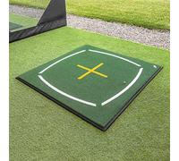 FORB Driving Range Swing Mat - Alignment Golf Mat - 4x Tee Locations (Mat + Rubber Base + Ball Tray)