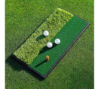 FORB Launch Pad Golf Practice Mat (Fairway/2-in-1) (60cm x 30cm) - Mini Golf Mat Choose From Realistic Fairway & Semi-Rough Lies (2-in-1)