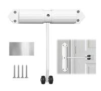 Forbabe Stainless Steel Automatic Door Closer Adjustable Room Door Closer for Indoor and Outdoor Use with 4 Screws and Adjustment Lever Door Closer for Offices Garden Gates (Green)