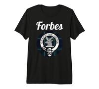 Forbes Clan Scottish Name Coat of Arms Tartan Premium T-Shirt
