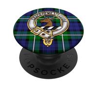 Forbes Scottish Clan Badge & Tartan PopSockets Adhesive PopGrip