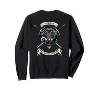 Forbes Scottish Clan Badge Tartan & Swords (back) Sweatshirt