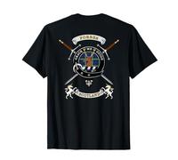 Forbes Scottish Clan Badge Tartan & Swords (Back) T-Shirt