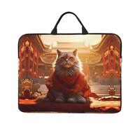 Forbidden City and Cats Graphic Laptop Sleeve - (16.5 x 12.2 inches) Shockproof Portable Laptop Sleeve