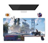 Forbidden Game Horizon Mouse Pad | Gamer XL Mouse Mat | Office, Study & Home Use | Non-Slip Base + Soft Surface (1, 35.4 x 15.7 x 0.12 inches)