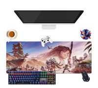 Forbidden Game Horizon Mouse Pad | Gamer XL Mouse Mat | Office, Study & Home Use | Non-Slip Base + Soft Surface (5, 31.5 x 11.8 x 0.12 inches)