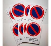 Forbidden Parking Sticker - Badly Parked Car Sticker - Parking Signs - Blocked Access - Deterrent Solution (20)