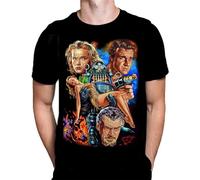 Forbidden Planet Artwork by Rick Melton Sci-Fi T-Shirt Unisex Black Mens Tees Black 3XL