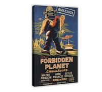 Forbidden Planet Movie Poster Canvas Poster Wall Art Decor Print Picture Paintings for Living Room Bedroom Decoration 24x36inch(60x90cm)