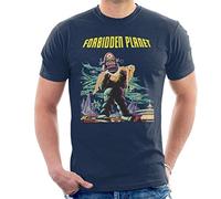 Forbidden Planet Movie Poster Men's T-Shirt Navy Blue
