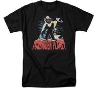 Forbidden Planet Robby The Robot T-Shirt Unisex Gift Men's Black Tees(XX-Large)