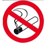 Forbidden - Smoking - Sticker Foil 100 mm Diameter Round