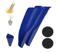 Forccord 2-PCS Flexible Oil Funnel&Oil Drain Splash Pad, Reusable General Oil Change Draining Tool, Flexible Oil Draining Tools for Oil Change, Changing Oil Transmission Drain Pan for Auto Accessories
