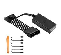 Forccord Dashcam Power Adapter 7-pin Type B Compatible with Select Nissan, Mitsubishi, & More Dash Cam Power Adapter, Connects to Rearview Mirror, GPS Charger Built-in USB Power Port