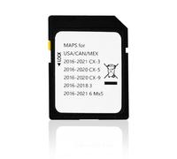 Forccord Latest Version Navigation SD Card Fits for Mazda 2014-2018 - 3, 2016-2024 - Mazda 6/CX-3/MX-5, 2016-2020 - CX-5/CX-9 Car GPS Navigation System for USA/Canada/Mexico