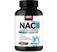 FORCE FACTOR NAC 600 mg, N-Acetyl Cysteine for Liver Health, Immune Support & Antioxidant Production, Clinically Studied Dose, 200 Servings