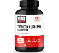 Force Factor Turmeric Curcumin Capsules with Black Pepper Extract, Gelatin Free, 90 Capsules