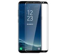 Force Glass Film Tempered Samsung Galaxy S8 - Black Protection Bonded For Life