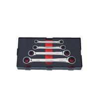 FORCE K50411 Ratchet Double Ring Spanner Set