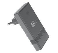 Force Power 2 USB-C PD 65W Wall Charger L Shape GaN Series Fast Charging, Grey