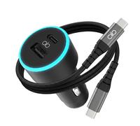Force Power 65W USB-A / USB-C Car power supply with USB-C Fast Charging Cable