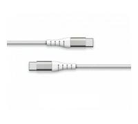 Force Power Reinforced USB C/USB C Cable 2m - 3A, White