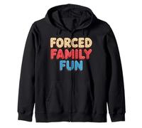 Forced Family Fun for Introverted Parents Casual Weekend Zip Hoodie