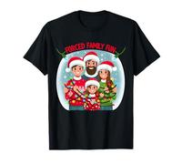 Forced Family Fun, Funny Christmas Sarcastic Family Pajamas T-Shirt