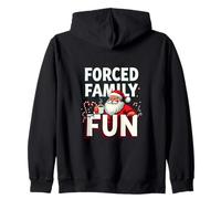 Forced Family Fun - Holiday Lights Santa Mood Zip Hoodie