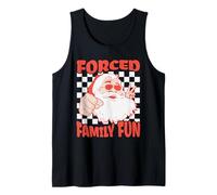 Forced Family Fun Sarcastic Christmas Cool Matching Funny Tank Top
