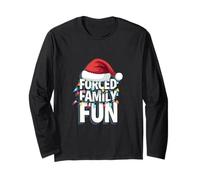 Forced Family Fun - Sarcastic Holiday Mood Christmas Long Sleeve T-Shirt