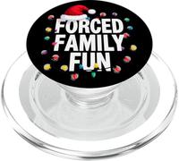 Forced Family Fun - Sarcastic Holiday Mood Christmas PopSockets PopGrip for MagSafe