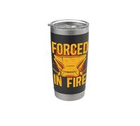 Forced in Fire Forging Anvil Forger Blacksmithing Forging Stainless Steel Insulated Tumbler