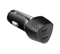Forcell Double USB-C Car Charger 40W Power Delivery Elegant Carbon, Carbon