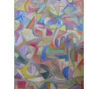 Forces 2018, Abstract Surreal Art Oil Painting, 40.6 x 50.8 cm, Multicoloured